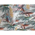thumbnail image 3 of Ambesonne Bird Print Quilted Coverlet 3 Pcs, Art Jungle Leaves Summer, Queen Size, Dark Teal Cinnamon Rose, 3 of 4