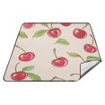thumbnail image 6 of Pink Cherrys Beach Blanket Outdoor Picnic Mat Sandproof Waterproof Foldable for Camping Travel Hiking, 6 of 6