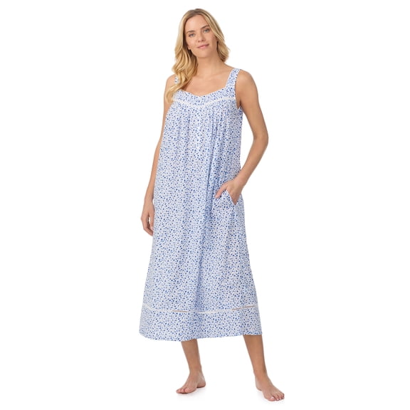 Aria Women's Lightweight Cotton Woven 50" Ballet Nightgown, Sizes XS-5X