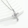 thumbnail image 6 of Crystal Cross Urn Necklace for Ashes Memorial Cross Cremation Jewelry for Ashes Stainless Steel Ashes Necklace Keepsake Urn Jewelry Pendant for Women, 6 of 8