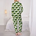 thumbnail image 3 of Bingfone Womens Pajama Sets Cute Broccoli Print,Long Sleeve Loungewear Pajamas Set-Large, 3 of 8