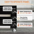 thumbnail image 4 of UBesGoo Double-Layer Pizza Oven, 2200W Electric Countertop Toaster Oven with Timer, Black, 4 of 8