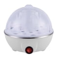 thumbnail image 1 of COM1950s Cuiseur d'Oeufs Électrique et Cuiseur Vapeur pour Aliments, Arrêt Automatique avec Alarme Vibreur, Portable Multifonction pour Faire Bouillir des Oeufs et Cuire des Légumes à la Vapeur, Capacité de 7 Oeufs, Puissance de 350 W, Conception Facile à Utiliser, 1 of 3