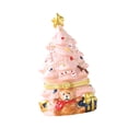 thumbnail image 3 of Joyero de árbol de Navidad, adorno decorativo, ideal como regalo, decoración navideña. Rosa, 3 of 9