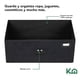 thumbnail image 3 of Cajonera KingsHouse con 4 Cajones de tela Estructura de acero 92x30x40 cm negro, 3 of 8