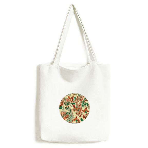 Flower Point Decoration Pattern Tote Canvas Bag Shopping Satchel Casual Handbag