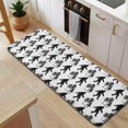 thumbnail image 5 of White Bigfoot and Tree Pattern Kitchen Rug Mat,Kitchen Runner Rugs Non Skid Washable,Decorative Kitchen Floor Mats for Kitchen,Sink,Laundry,17"x47.2", 5 of 7