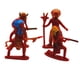 thumbnail image 3 of 4 Unids Simulación Figura de Vaquero Indio Decoraciones Ornamento de Escritorio Diorama Paisaje Indio Figuras de Juguete Figuras, 3 of 9