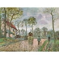 thumbnail image 3 of Pissarro, Camille 24x19 Black Modern Framed Museum Art Print Titled - Louveciennes stagecoach, 3 of 5