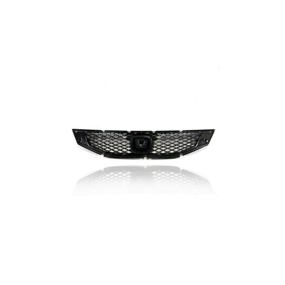 Grille - Compatible/Replacement for '08-10 Honda Accord Coupe - Black, With Emblem Provision - 71121TE0A01