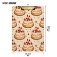 thumbnail image 2 of Strawberry Cake Acrylic Clipboards A4 Standard Letter Size Clipboard 12.5" X 9" Clip Board for Students Teacher Office, 2 of 7