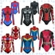 thumbnail image 2 of 2024 Nuevo traje de superhéroe para mujeres y hombres Spiderman Iron Man Cosplay 3D Impresión de manga larga Traje de baño Disfraz de carnaval para adultos cos, 2 of 5