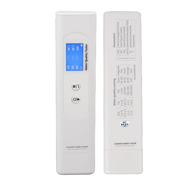 Medidor TDS COD TOC ANGGREK Digital Portátil 6 En 1 Agua del Grifo Agua Embotellada