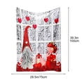 thumbnail image 3 of Kbndieu Valentines Day Decorations Throw Blanket, Soft Fluffy Fuzzy Cozy Blankets for Women Girlfriend Sweetheart Valentines Day Gifts, Lightweight Warm Flannel Blanket for Couch Bed, 30x39 inches, 3 of 6
