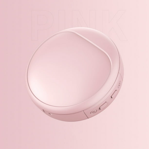 Calentador de manos USB multifuncional, mini espejo de maquillaje calefactable portátil, cargador 3 en 1
