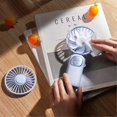 thumbnail image 2 of Folding Digital Handheld Fan 3600mAh Desktop Mini Fan USB Rechargeable Summer Cooling Fan,Simple Wh, 2 of 5