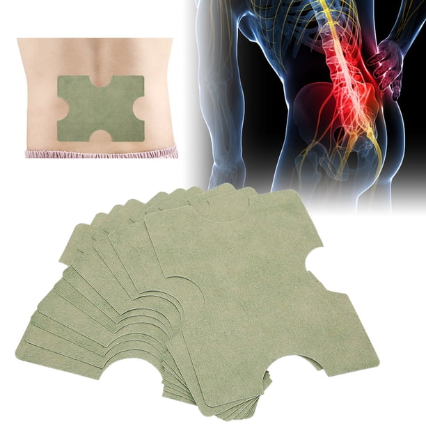 Parche lumbar de ajenjo, 10 piezas, parche lumbar de moxibustión, yeso para aliviar el dolor lumbar, parche lumbar de moxibustión, diseño elevado