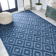 thumbnail image 5 of JONATHAN Y IBIZA 5 x 8 Area Rug, Portmany Neutral Diamond Trellis - Navy, IBZ104B-5, 5 of 10