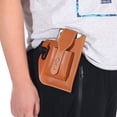thumbnail image 1 of Riñoneras Bolso Riñonera Vintage con cinturón para hombre, funda para teléfono de cuero PU, soporte para llaves, para exteriores, 1 of 5
