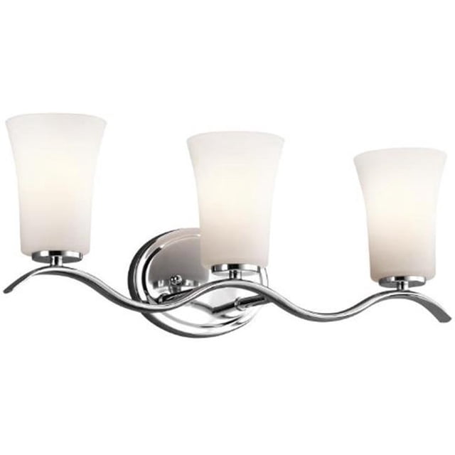 Kichler Builder 45376CH Armida 3 Vanité de Bain Léger en Chrome