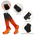 thumbnail image 6 of Snow Deer Electric Heated Socks,7.4V 2200mAh Battery Powered Cold Weather Upgraded Rechargeable Heat Socks for Men Women,Outdoor Riding Camping Hiking Motorcycle Skiing Warm Winter Socks, 6 of 9