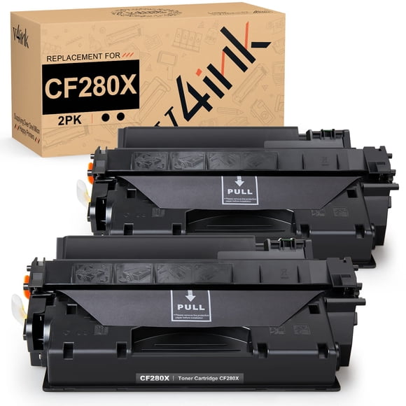 Cartucho de tóner v4ink CF280X negro, paquete de 2 unidades HP 80A de alto rendimiento
