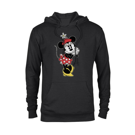 Disney Vintage Minnie Mouse Sweetheart Pose - Pullover Hoodie for Adults - Customized-Black