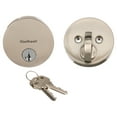 thumbnail image 4 of Kwikset Signature Series 258 Round Sgl Cyl Deadbolt in Satin Nickel with SmartKey Security, 4 of 7