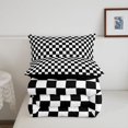 thumbnail image 5 of Manfei Vintage Grid Twin Comforter Sets,Modern Checkered Bedding Set,Black White,Black Reversible,2 Pieces,1 Comforter and 1 Pillowcase,2 Pieces,1 Comforter and 1 Pillowcase, 5 of 7