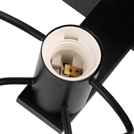 

Creative Beautiful Retro Industrial Low Wall Lamp Black Metal E27 Wall Lamp (Skateboard)