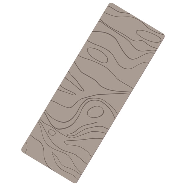 Esterilla de Yoga portátil Colamx antideslizante resistente al desgarro Caqui 183 cm x 68 cm x 0,15 cm