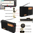 thumbnail image 5 of XHDATA D-808 Portable Shortwave Radio, FM/LW/MW/SW SSB AIR Band Digital Receiver with RDS, 500 Memories, 18650 Battery and Type-C Charging, 5 of 10