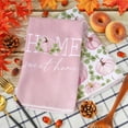 thumbnail image 4 of Pink Pumpkin Kitchen Dish Towel 18 x 26 inch Sweet Home Fall Dishcloth Autumn Pumpkin Eucalyptus Leaves Hand Drying Tea Towel for Thanksgiving Home Kitchen Cooking Cleaning, 2Pcs, 4 of 6