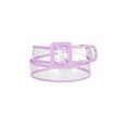 thumbnail image 1 of Cinturones de Cintura Transparentes INSPIRE CHIC para Mujeres, Cinturón Delgado de Talla Grande para Jeans, Vestidos, Abrigos hasta 114cm/44.88" Púrpura, 1 of 4
