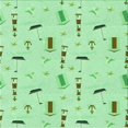 thumbnail image 1 of Ahgly Company Machine Washable Indoor Square Transitional Green Area Rugs, 8' Square, 1 of 7