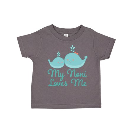 

Inktastic Noni Loves Me Grandchild Whale Gift Toddler Boy or Toddler Girl T-Shirt