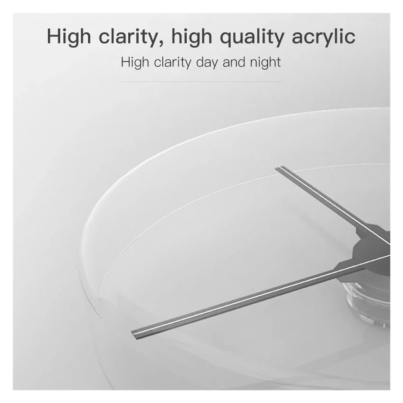 Holographic Fan, 3D Rotary Projection Holographic Advertising Machine Fan Type Naked Eye 42/50/56/65/100cm Special Protective Cover ,Creating Good Attraction