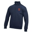 thumbnail image 2 of Men's Navy Syracuse Orange Big Cotton Quarter-Zip Pullover Sweatshirt, 2 of 3