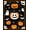 Black Orange White, Pattern 1, variant on ODIKA 8'x10' Washable Area Rug Halloween Ghost Pumpkin Bat Skull Welcome Doormat Fiber Door for Dining Room, Large Office, Lounge, Non-Slip Chair-Friendly Mat