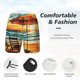 thumbnail image 3 of Fotbe Beach Umbrella Sunset Traje de Baño para Hombre – Shorts de Natación de Secado Rápido con Forro y Bolsillos-Medium, 3 of 6
