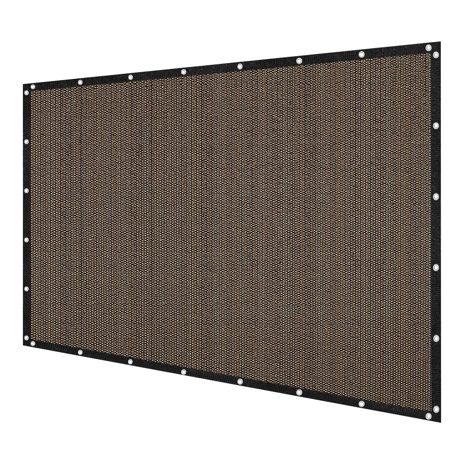 EZPXFCI Artpuch 90% Sun Shade Cloth, 6 x 10 FT Pergola Shade Cover Canopy with Grommets, Sun Screen Fabric Tarp for Patio, Outdoor, Garden, Backyard, Mocha