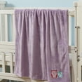 thumbnail image 6 of CREVENT 30''X40'' Cozy Fluffy Warm Fleece Baby Nursery Blanket for Unisex Infant Toddler Crib Cot Stroller - Lavender Owl, 6 of 6