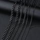 thumbnail image 5 of Basic Punk Stainless Steel 3,5,7mm Curb Cuban Necklaces For Men Women Black Gold Color Link Chain Chokers Solid Metal Jewelry, 5 of 5