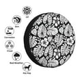thumbnail image 4 of Rateoe Tropical Leaves Pattern Tire Cover Wheel Protectors Weatherproof Wheel Covers Universal Fit for Trailer Rv SUV Truck Camper Travel Trailers Accessories-14 inch, 4 of 6