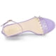 thumbnail image 5 of Sandalias de Tacón Allegra K Correa de Tobillo Tacón de bloque transparente Mujer Morado claro 39, 5 of 7