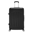 thumbnail image 3 of 3-Piece Set Luggage (20"/ 24"/28") - ABS Hardshell Expandable Suitcase with Spinner Wheels & TSA Lock & Scratch-Resistant Surface, Portable Travel Suitcase, Black, 3 of 8