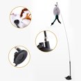 thumbnail image 4 of Cat Teaser Toy Interactive - Suction Cup Pet Toy Kitten Wand with 5PCS Refills, 4 of 7