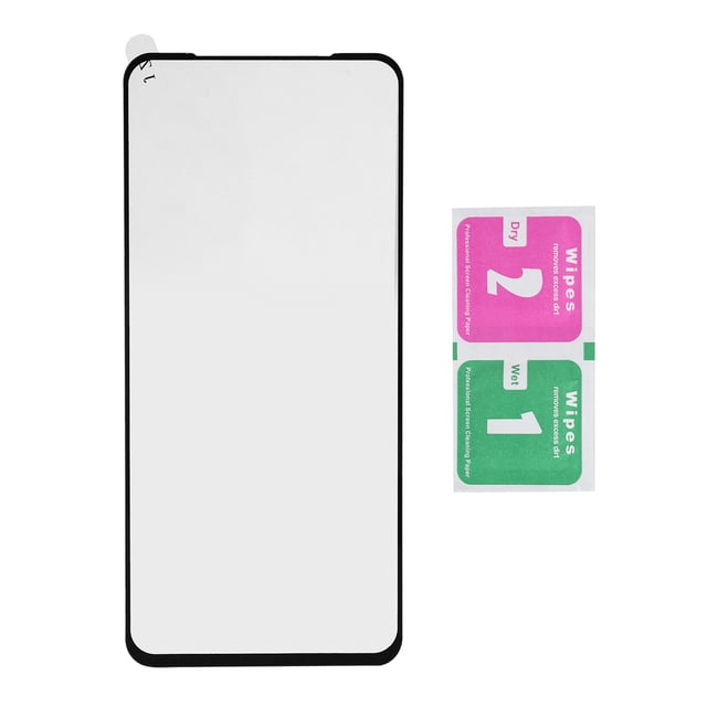 Película protectora de pantalla de vidrio templado de cubierta completa para protección de teléfonos móviles Redmi 10X negro