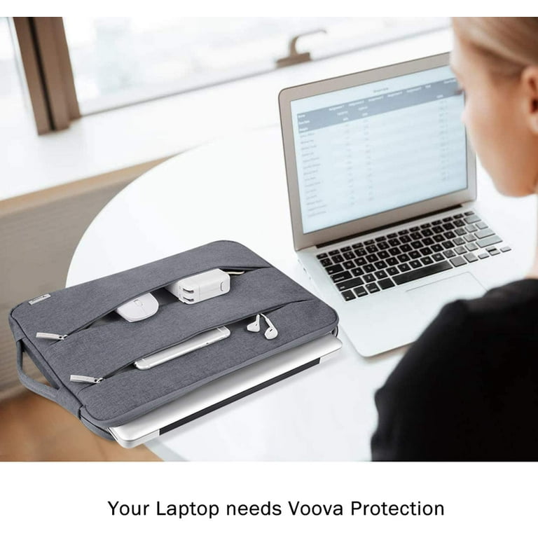 Voova 15.6 14 15 Inch Laptop Sleeve Case with Handle Waterproof Protective Cover Bag Compatible with MacBook Pro 15.4