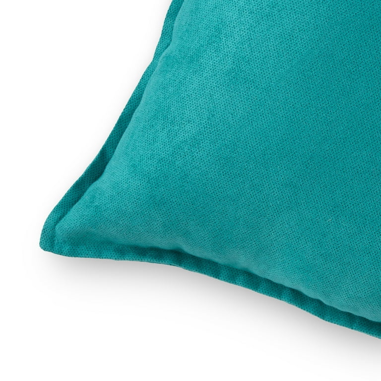 Mainstays faux suede decorative throw pillow with flange sale